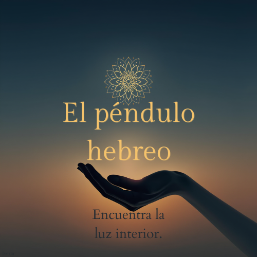 Logotipo de El Péndulo Hebreo: servicios de bienestar y equilibrio energético con Leah