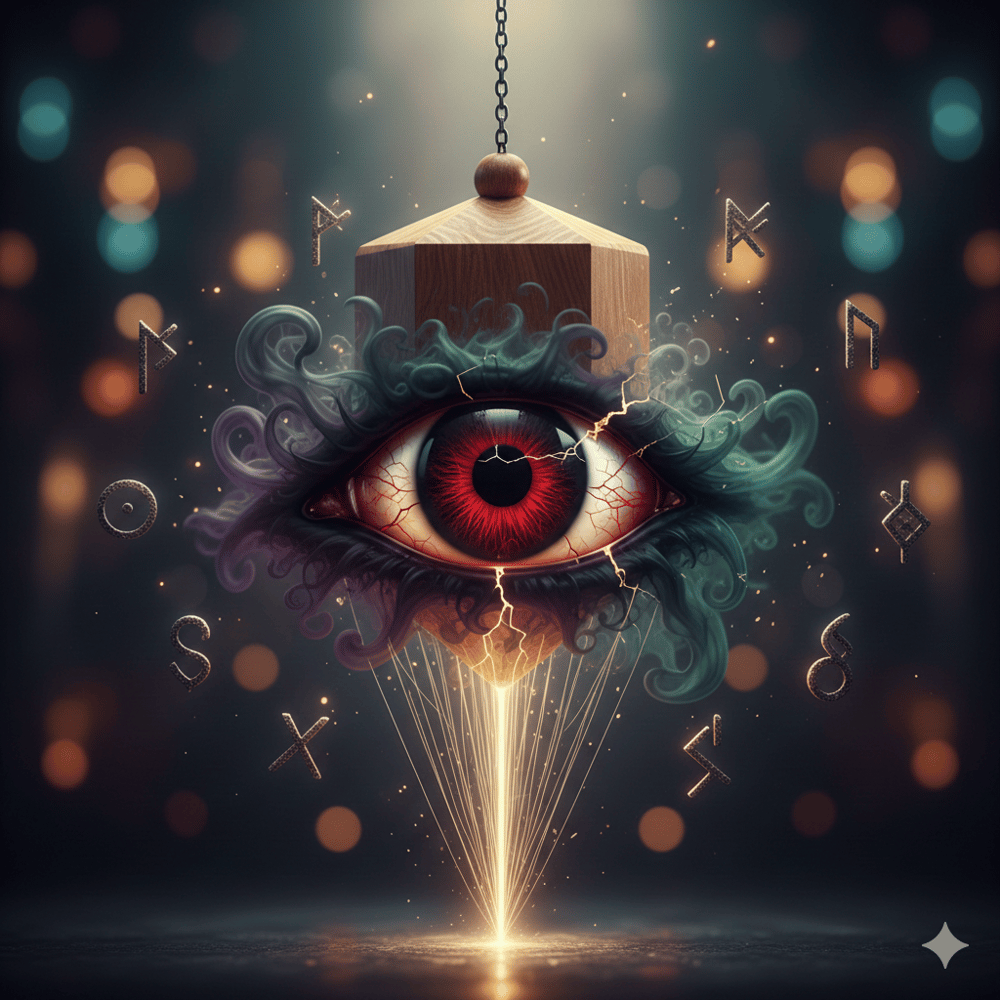 Péndulo hebreo para limpiar mal de ojo y bloqueos de magia